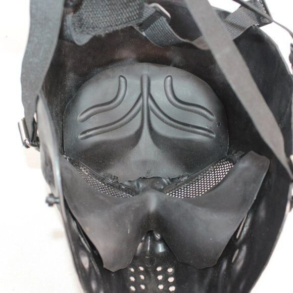 Skull Mask Outdoor Skeleton Halloween Protective Paintball Full Face Mask New - Picture 4 of 5